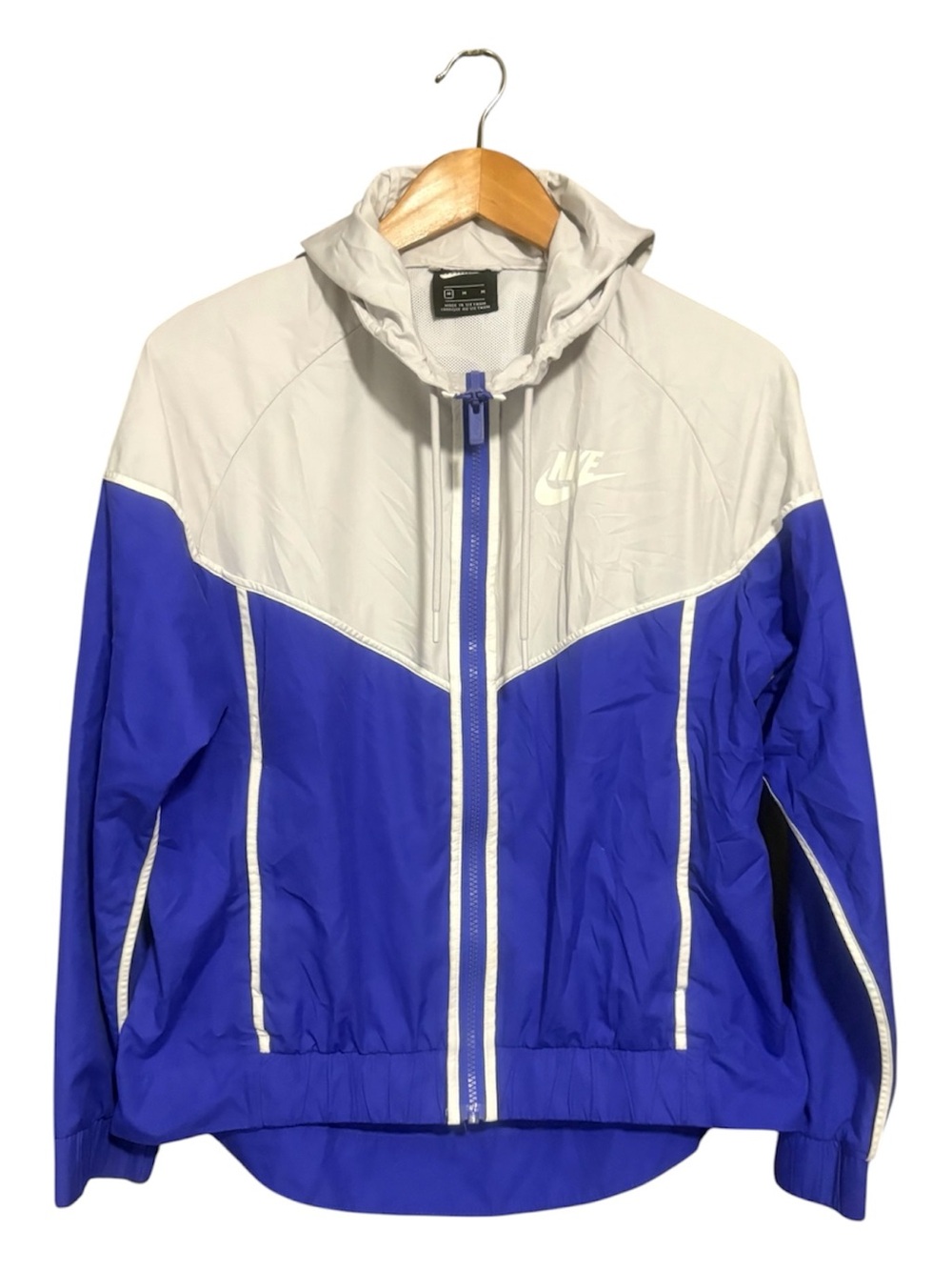 NIKE Blue and Light Gray Windbreaker Jacket